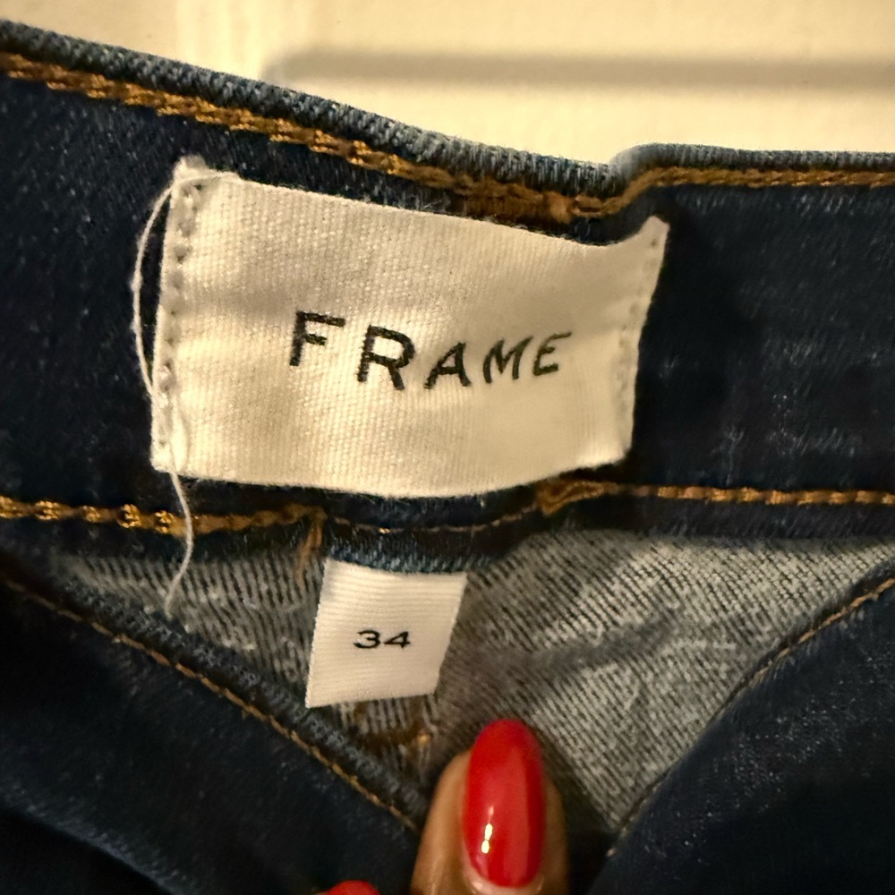 Frame Denim Dark Blue Flare Jeans